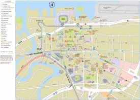 Cleveland downtown transport map