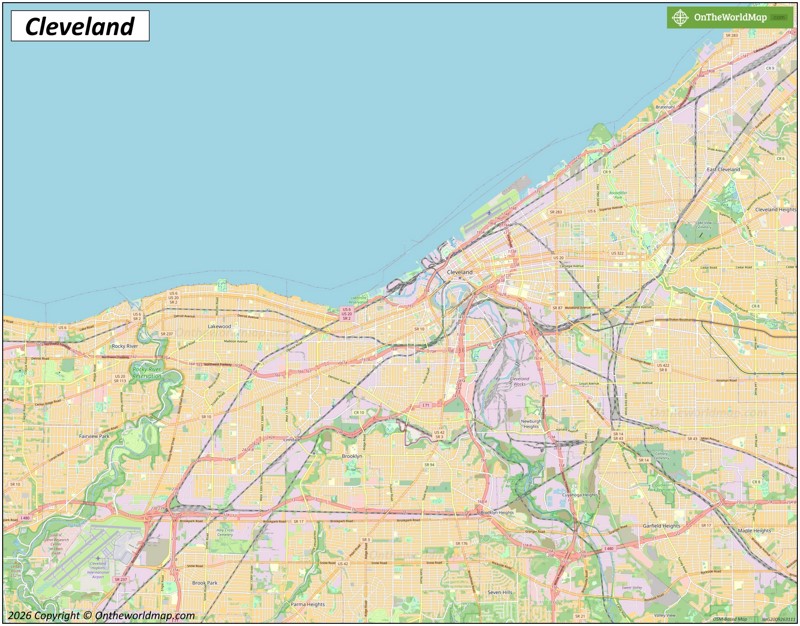 Map of Cleveland