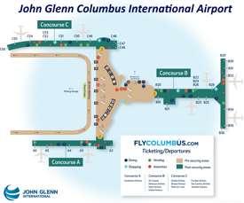 Columbus International Airport Map