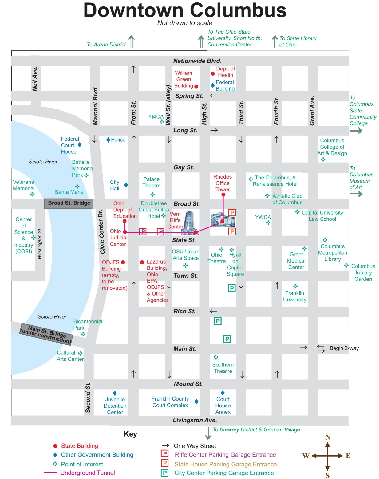 Street Map Of Downtown Columbus Ohio Secretmuseum - vrogue.co