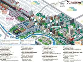 Columbus Hotel Map