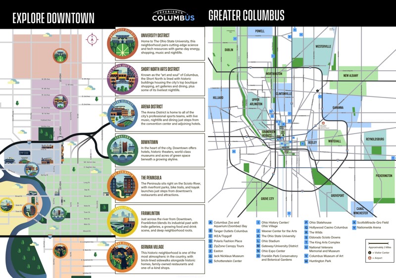 Columbus Tourist Map