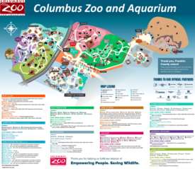Columbus Zoo and Aquarium Map