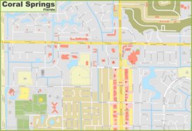 Coral Springs city center map