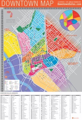Dallas downtown map