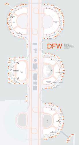 Dallas Fort Worth International Airport Map