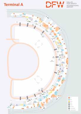 Dallas Fort Worth Airport Terminal A Map