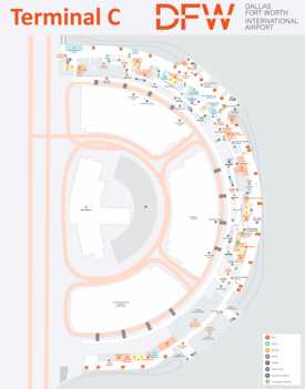 Dallas Fort Worth Airport Terminal C Map