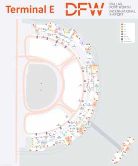 Dallas Fort Worth Airport Terminal E Map