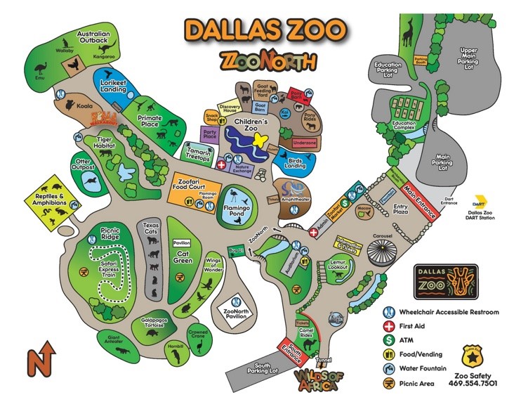 Dallas Zoo map