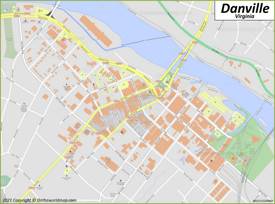 Downtown Danville Map