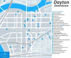 Dayton Tourist Attractions Map