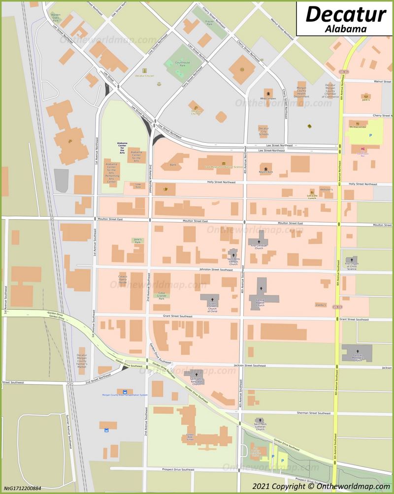 Decatur Downtown Map