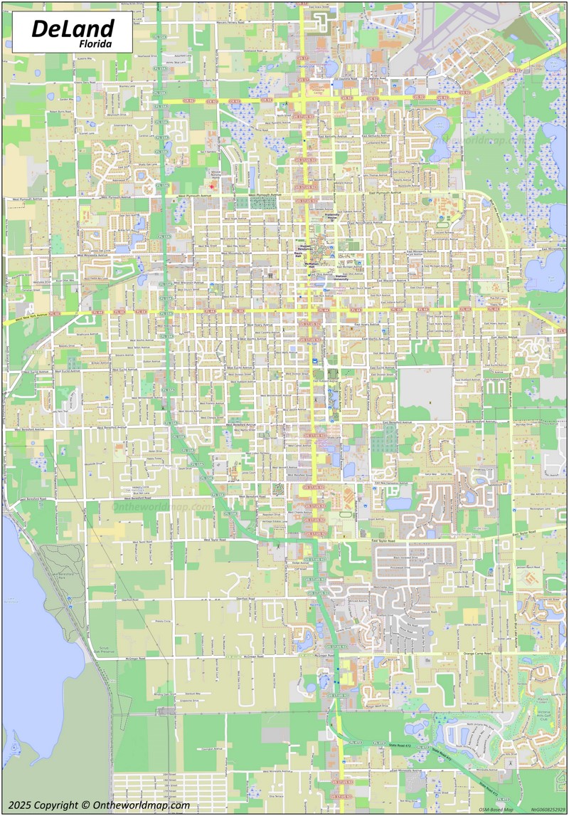 Map of DeLand