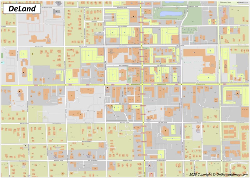Map of Downtown DeLand