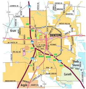 Denton Road Map