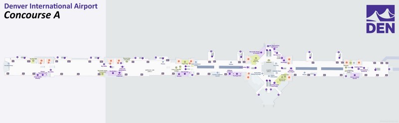 Denver Airport Concourse A Map