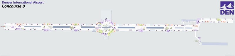 Denver Airport Concourse B Map