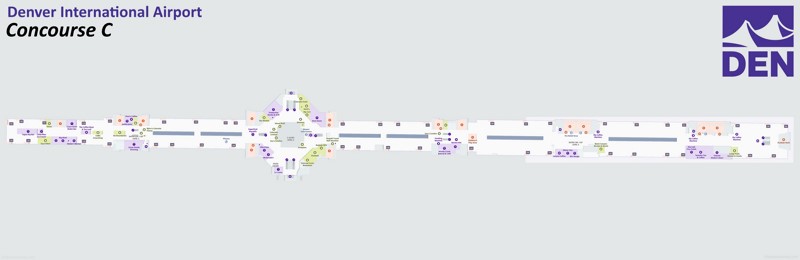 Denver Airport Concourse C Map