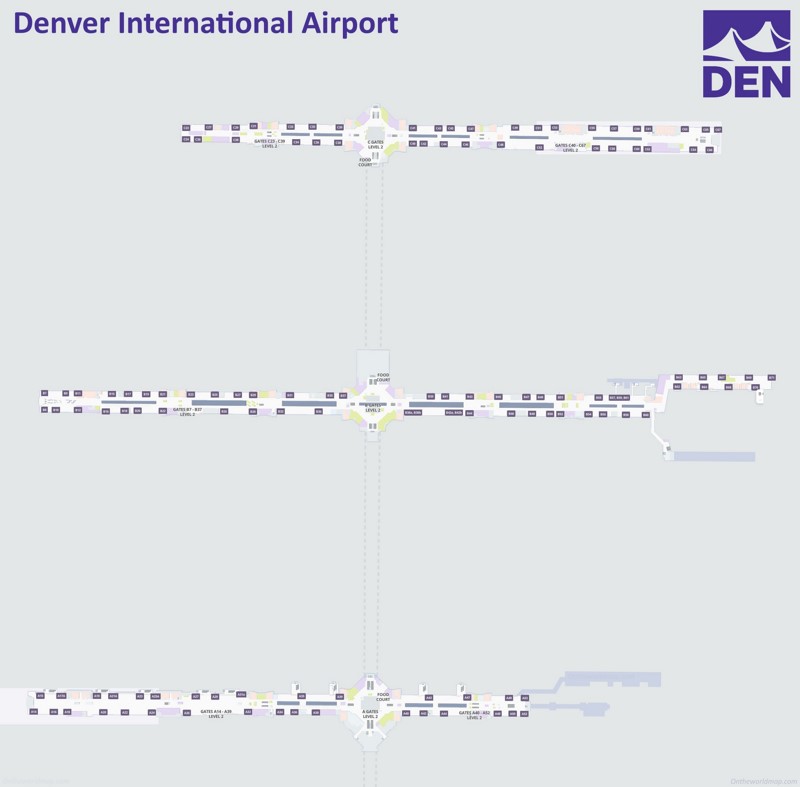 Denver Airport Terminal Map