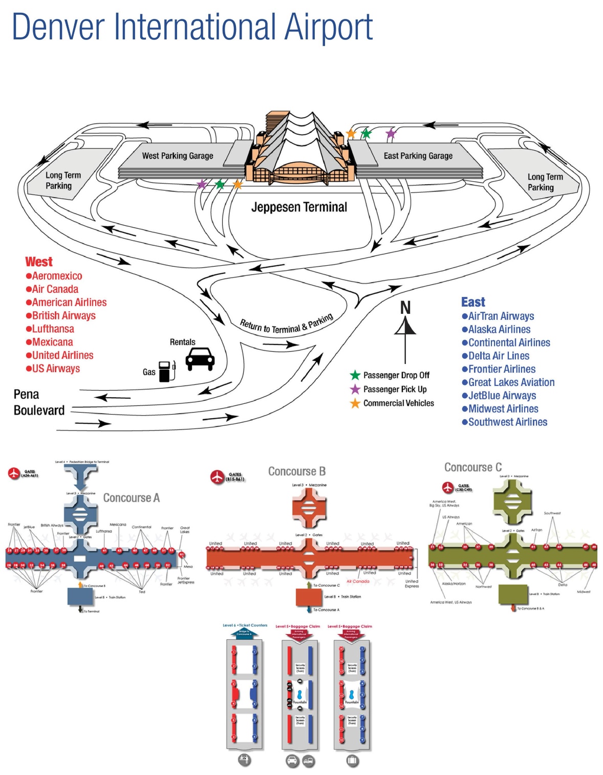 Denver Airport Map | Images and Photos finder