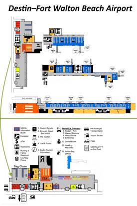 Destin–Fort Walton Beach Airport Map