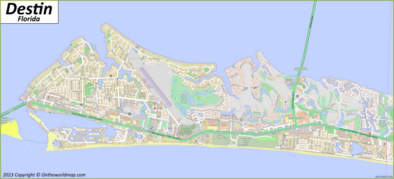 Map Of Florida Showing Destin