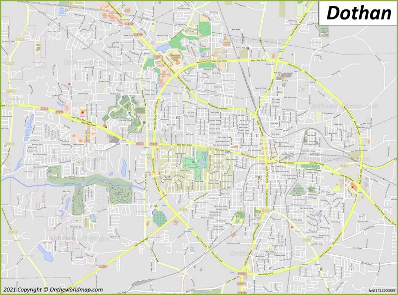 Map of Dothan