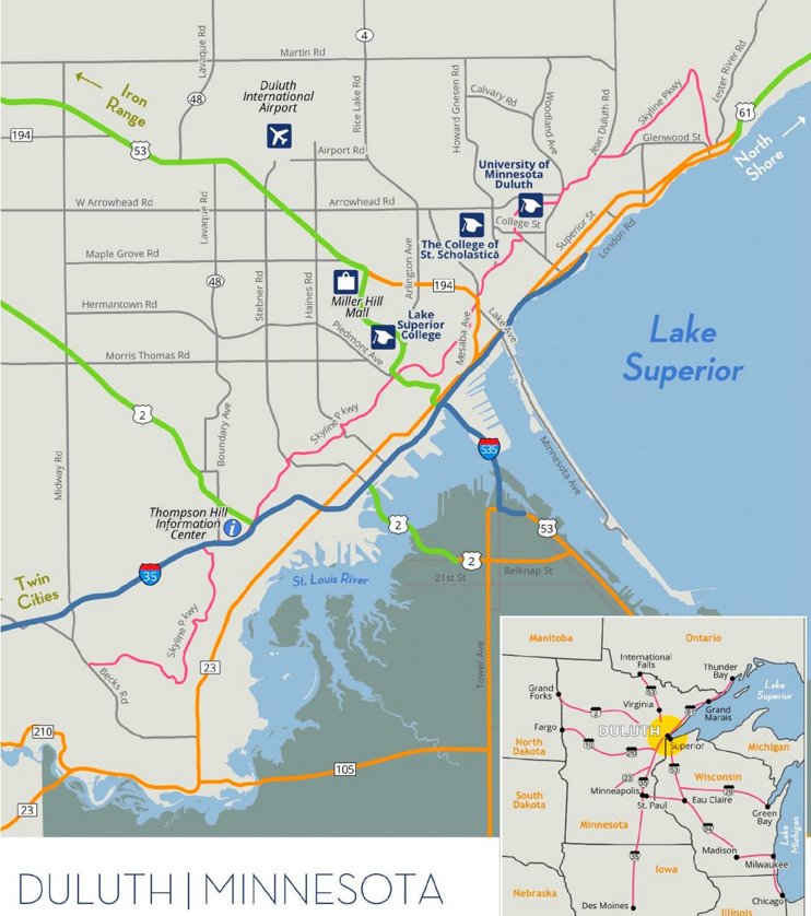 Duluth road map