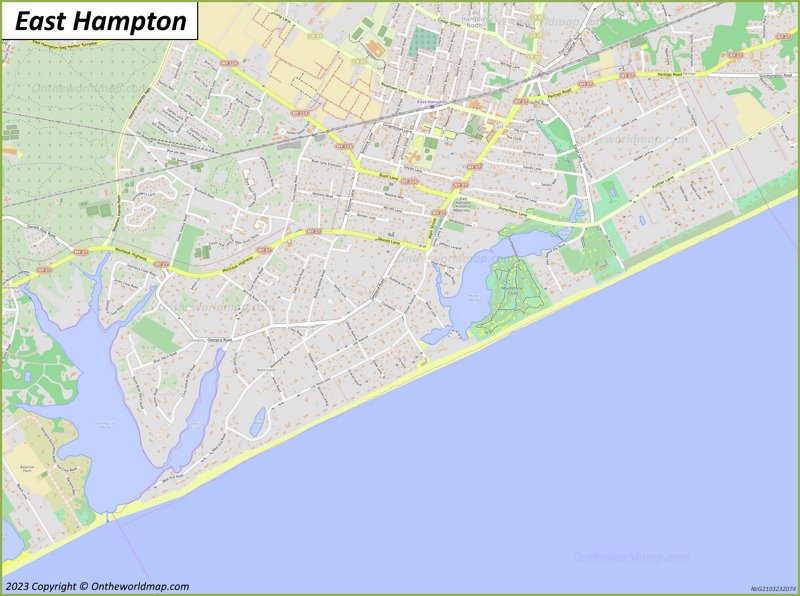 Map of East Hampton