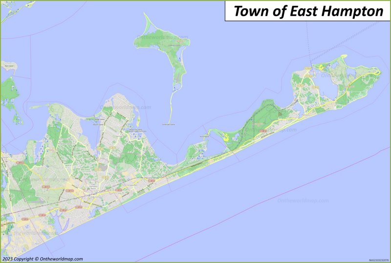 Town of East Hampton Map