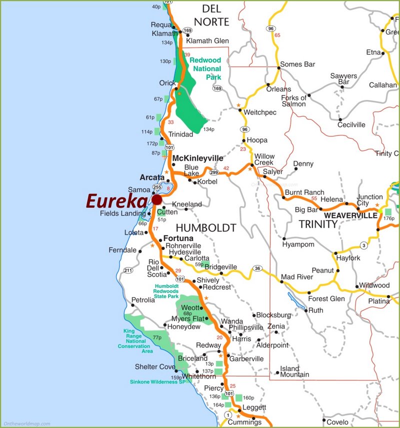 Eureka Area Road Map