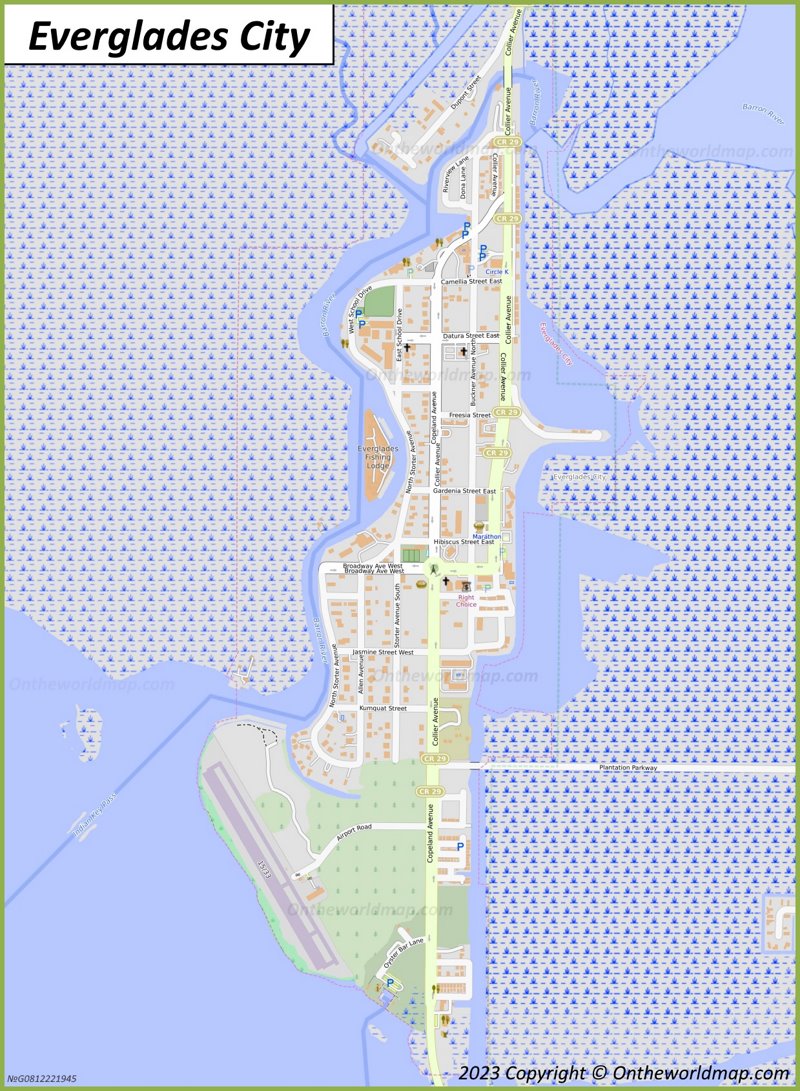 Map of Everglades City