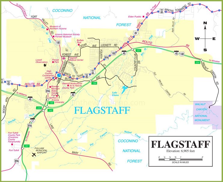 Flagstaff road map