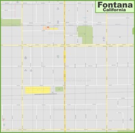 Fontana downtown map
