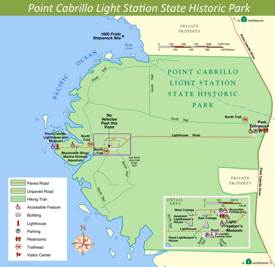 Point Cabrillo Light Map