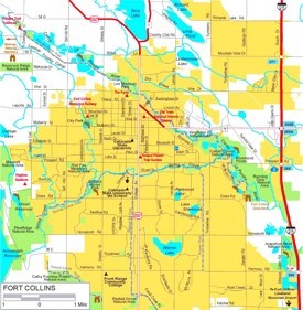 Fort Collins road map