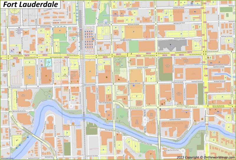Downtown Fort Lauderdale Map