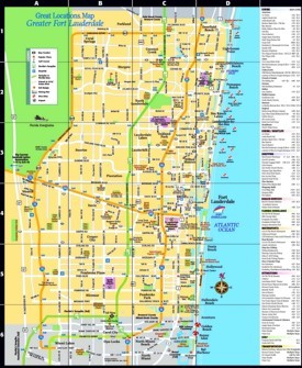 Fort Lauderdale tourist attractions map