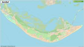 Detailed Map of Sanibel Island