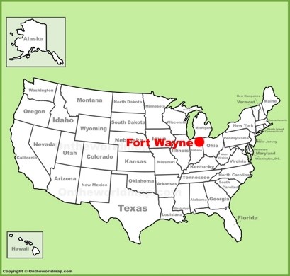 Fort Wayne Location Map