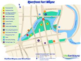 Fort Wayne Riverfront Map
