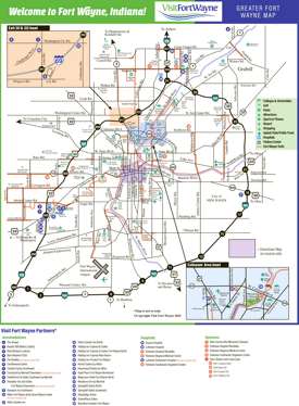 Fort Wayne Tourist Map