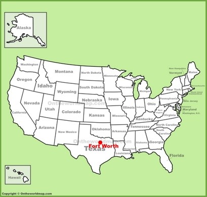 Fort Worth Location Map