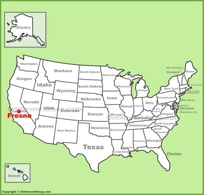 Fresno Location Map