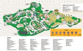 Fresno Zoo map
