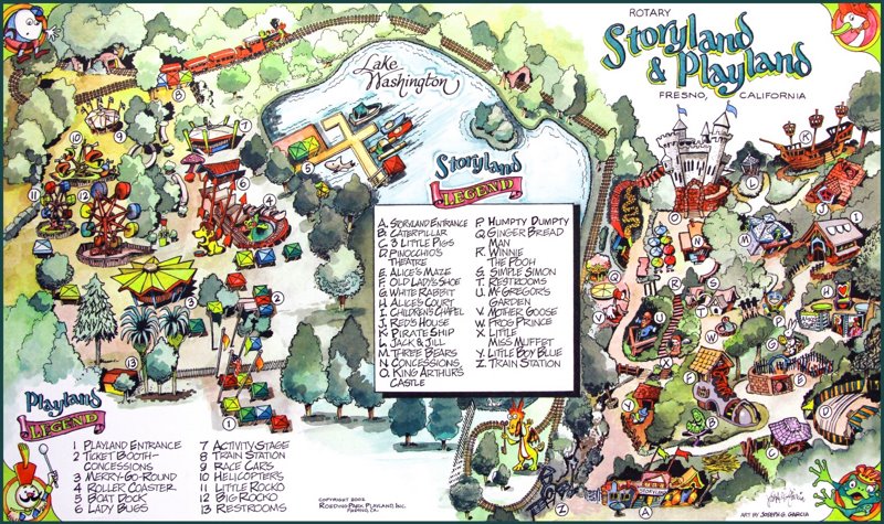 Storyland And Playland Map