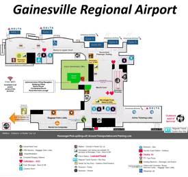 Gainesville Regional Airport Map