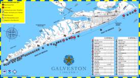 Galveston Beaches Map