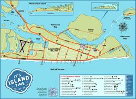 Galveston Tourist Attractions Map